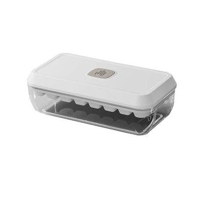 32 Bölmeli Silikon Buz Küpü Kalıbı – Kapaklı, Kürekli, Depolama Kutulu, Tek Tıkla Çıkarma Özellikli Buz Yapıcı